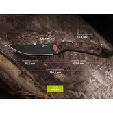 Нож фиксированный туристический Civivi Carveth (9,1 см) AEB-L / G10 оранжевый / черный с чехлом — Photo 36