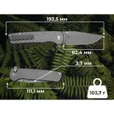 Нож складной туристический Civivi Iron Tide (8.2 см) 14C28N / Aluminum серый — Photo 29