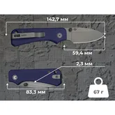 Нож складной карманный Civivi Baby Banter Slip Joint (6 см) Nitro-V / G10 синий — Photo 31