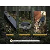 Нож фиксированный туристический Weknife Notchline, (8.7 см) CPM S35VN / Carbon Fiber медный с чехлом — Photo 26