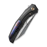 Ніж складаний туристичний Weknife Ignio Mystery Box, (8.39 см) Damasteel (Hakkapella) / 6AL4V Titanium чорний — Photo 14