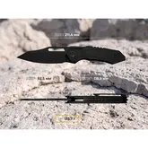 Ніж складаний туристичний Weknife Bogey (9.3 см) Bohler M390 / Titanium чорний — Photo 25