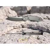 Ніж складаний туристичний Weknife Bogey (9.3 см) Bohler M390 / Titanium сірий — Photo 25