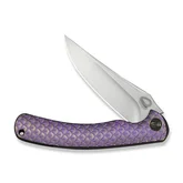 Ніж складаний туристичний Weknife Dracarys, (9.1 см) Böhler M390 / титан 6AL4V фіолетовий/золотий — Photo 13